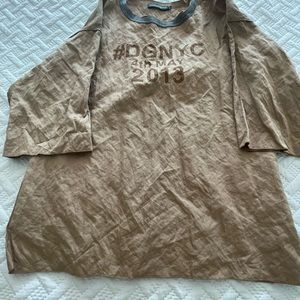 Dolce & Gabbana oversized T-shirt in brown.